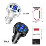 3.1A 4 in 1 Digital Display Car Charger with Voltmeter - Image 2