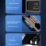 60W Portable Tire Inflator Cordless Air Pump - Image 8