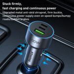 MOMAX UC17E 100W USB-C / Type-C x 2 + USB Three Ports Car Charger - Image 7