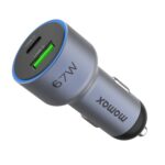 MOMAX UC16E 67W USB-C / Type-C + USB Dual Ports Car Charger - Image 3