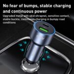 MOMAX UC16E 67W USB-C / Type-C + USB Dual Ports Car Charger - Image 4