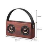 D10 Bluetooth 4.2 Portable Wooden Handheld Bluetooth Speaker - Image 14