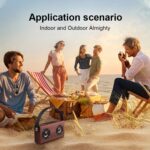 D10 Bluetooth 4.2 Portable Wooden Handheld Bluetooth Speaker - Image 12