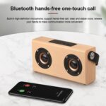 D10 Bluetooth 4.2 Portable Wooden Handheld Bluetooth Speaker - Image 8