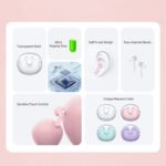 USAMS BU12 TWS Half In-Ear Bluetooth 5.1 Wireless Earphones - Image 3
