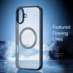 For iPhone 16 Plus DUX DUCIS Aimo Mag Series TPU + PC MagSafe Frosted Feel Phone Case(Black) - Image 3