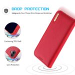 For iPhone 16 DUX DUCIS Hivo Series Cowhide + PU + TPU Flip Phone Case(Red) - Image 4