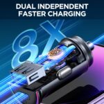 JOYROOM JR-CCN04 60W PD+QC3.0 Mini Metal Car Charger - Image 2