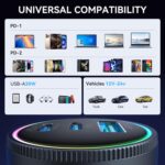 JOYROOM JR-CCN07 145W Dual PD+QC3.0 3-Port Car Charger... - Image 7