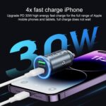 MOMAX UC18 30W Dual Port QC3.0 Car Fast Charger - Image 6