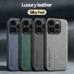 For iPhone 17 Pro Max Skin Feel Magnetic Leather Back Phone Case(Light Grey) - Image 3