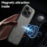 For iPhone 17 Pro Max Skin Feel Magnetic Leather Back Phone Case(Light Grey) - Image 6