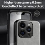 For iPhone 17 Pro Max Skin Feel Magnetic Leather Back Phone Case(Light Grey) - Image 7