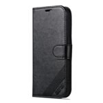 For iPhone 16 Pro AZNS Sheepskin Texture Flip Leather Phone Case(Black) - Image 2