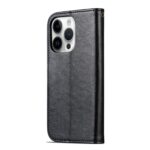 For iPhone 16 Pro AZNS Sheepskin Texture Flip Leather Phone Case(Black) - Image 3