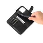 For iPhone 16 Pro AZNS Sheepskin Texture Flip Leather Phone Case(Black) - Image 6