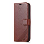 For iPhone 16 Pro AZNS Sheepskin Texture Flip Leather Phone Case(Brown) - Image 2