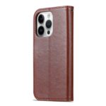 For iPhone 16 Pro AZNS Sheepskin Texture Flip Leather Phone Case(Brown) - Image 3