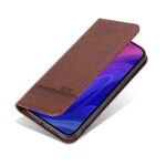 For iPhone 16 Pro AZNS Magnetic Calf Texture Flip Leather Phone Case(Dark Brown) - Image 7
