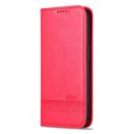 For iPhone 16 Pro AZNS Magnetic Calf Texture Flip Leather Phone Case(Red) - Image 2