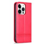 For iPhone 16 Pro AZNS Magnetic Calf Texture Flip Leather Phone Case(Red) - Image 3