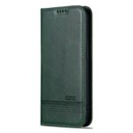 For iPhone 16 Pro AZNS Magnetic Calf Texture Flip Leather Phone Case(Dark Green) - Image 2