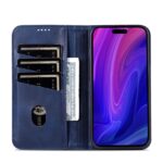 For iPhone 16 Pro AZNS Magnetic Calf Texture Flip Leather Phone Case(Dark Blue) - Image 4