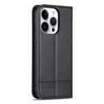 For iPhone 16 Pro AZNS Magnetic Calf Texture Flip Leather Phone Case(Black) - Image 3