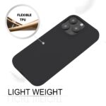 For iPhone 16 Pro GOOSPERY SOFT FEELING Liquid TPU Soft Phone Case(Black) - Image 3