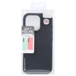 For iPhone 16 Pro GOOSPERY SOFT FEELING Liquid TPU Soft Phone Case(Black) - Image 6