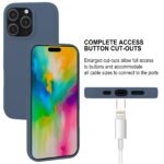 For iPhone 16 Pro GOOSPERY SOFT FEELING Liquid TPU Soft Phone Case(Dark Blue) - Image 5