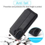 For iPhone 16 Plus LC.IMEEKE Hon Ancient Series Flip Leather Phone Case(Black) - Image 5