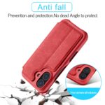 For iPhone 16 Plus LC.IMEEKE Hon Ancient Series Flip Leather Phone Case(Red) - Image 5