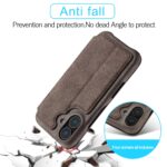 For iPhone 16 Plus LC.IMEEKE Hon Ancient Series Flip Leather Phone Case(Coffee) - Image 5
