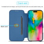 For iPhone 16 Plus LC.IMEEKE Hon Ancient Series Flip Leather Phone Case(Blue) - Image 3