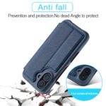 For iPhone 16 Plus LC.IMEEKE Hon Ancient Series Flip Leather Phone Case(Blue) - Image 5