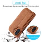 For iPhone 16 Plus LC.IMEEKE Hon Ancient Series Flip Leather Phone Case(Brown) - Image 5