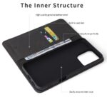 For iPhone 16 Pro Fierre Shann Crocodile Texture Magnetic Genuine Leather Phone Case(Black) - Image 4