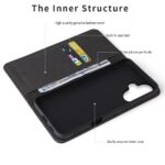 For iPhone 16 Plus Fierre Shann Crocodile Texture Magnetic Genuine Leather Phone Case(Black) - Image 4