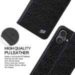 For iPhone 16 Plus Fierre Shann Crocodile Texture Magnetic Genuine Leather Phone Case(Black) - Image 6