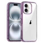 For iPhone 16 Plus iPAKY Aurora Series Shockproof PC + TPU Protective Phone Case(Transparent Purple)