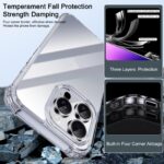 For iPhone 16 Plus iPAKY Crystal Clear Series Shockproof PC + TPU Protective Phone Case(Transparent) - Image 5