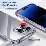 For iPhone 16 Plus iPAKY Crystal Clear Series Shockproof PC + TPU Protective Phone Case(Transparent) - Image 6