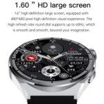 1.60 inch Black Dial Silicone Band IP68 Smart Watch - Image 2
