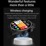 1.60 inch Black Dial Silicone Band IP68 Smart Watch - Image 15