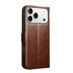 For iPhone 17 Pro QIALINO Classic 103 Buckle Genuine Leather Phone Case(Brown) - Image 3