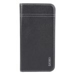 For iPhone 16 GEBEI Top-grain Horizontal Flip Leather Phone Case(Black) - Image 2