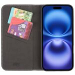 For iPhone 16 GEBEI Top-grain Horizontal Flip Leather Phone Case(Black) - Image 4