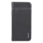 For iPhone 16 Pro GEBEI Top-grain Horizontal Flip Leather Phone Case(Black) - Image 2