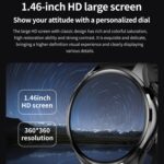 1.46 inch Silicone Band IP67 Waterproof Smart Watch - Image 2
